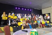 Anak anak SD mengikuti Seni drama teater