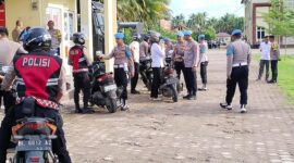 Polres Pidie Jaya melaksanakan kegiatan Penegakan Ketertiban dan Disiplin (Gaktibplin) terhadap kelengkapan kendaraan seluruh personel