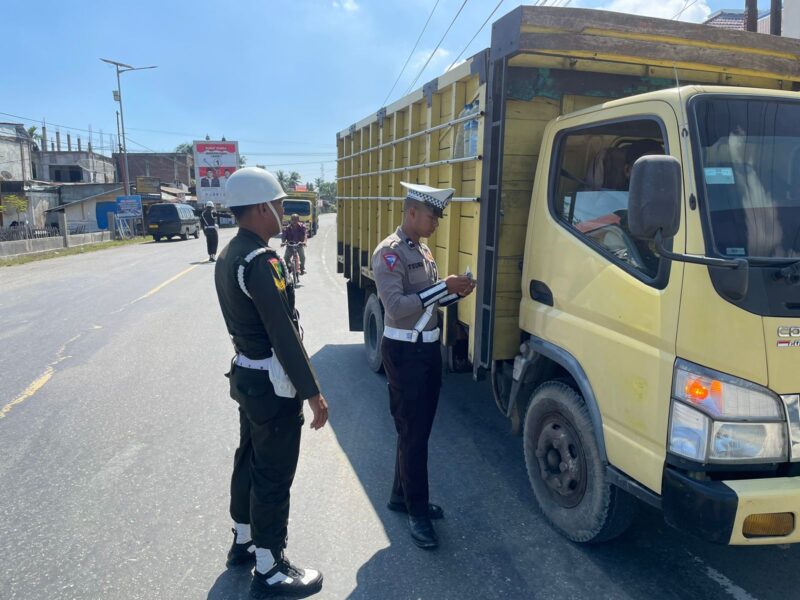 Ratusan Kendaraan terjaring Operasi Zebra Seulawah, salah satunya truk