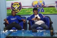 Ketua Umum PSBL H.Hasan Basri SH MH., bersama Sekum PSBL Ray Iskandar, SE.