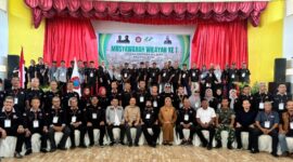 Foto bersama usai Muswil ke 1 DPW FKKP Aceh Di Wisma Bina Warga PTPN IV Regional 6 KSO, Selasa (29/10/24).

