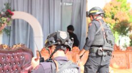 BKO Sat Brimob Polda Aceh lakukan sterilisasi jelang Kampanye terbuka di Simeulue 