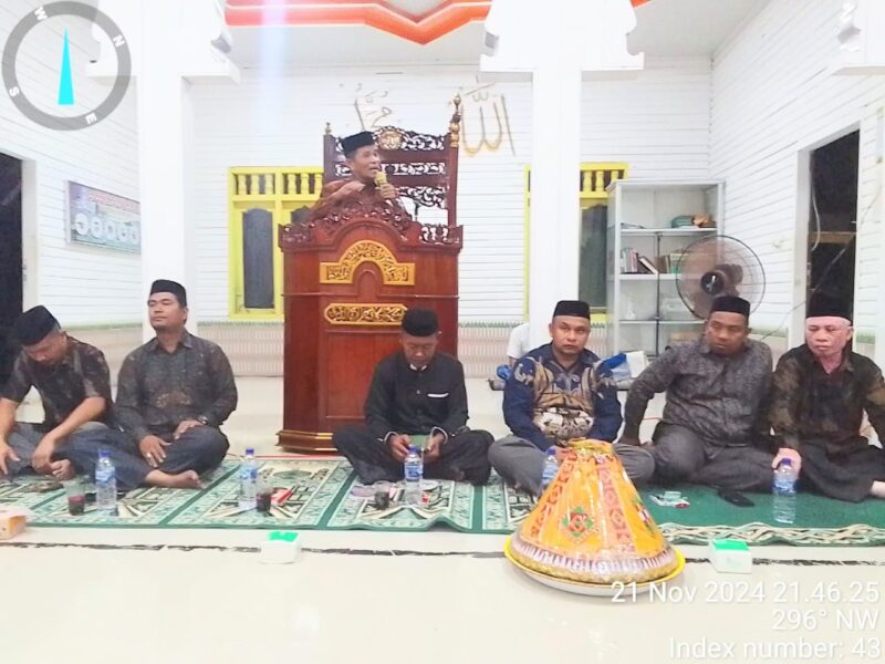 pilkada serentak tahun 2024, masyarakat Teupah Tengah Bumi Anudayan melaksanakan Ceramah, Doa dan Wirid Yasin.