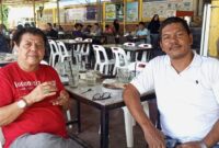 Ketua Umum mum PSBL H.Hasan Basri SH MH (kiri) dan Bendahara Umum PSBL Rusli Achmad SE.