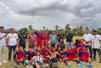 Foto bersama Tim SMPN 1 Kuta Cot Glie usai mengalahkan SMPN 1 Kuta Baro 2-0 di Lapangan PSKB Cot Preh, Aceh Besar, Jumat (22/11/2024).