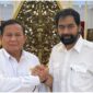 Presiden RI Prabowo Subianto bersama Gubernur Aceh terpilih  Muzakir Manaf di Istana Negara Jakarta.