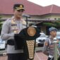 Kapolres Aceh Utara AKBP Nanang Indra Bakti, S.H., S.I.K pimpin apel gelar pasukan pengamanan Nataru 