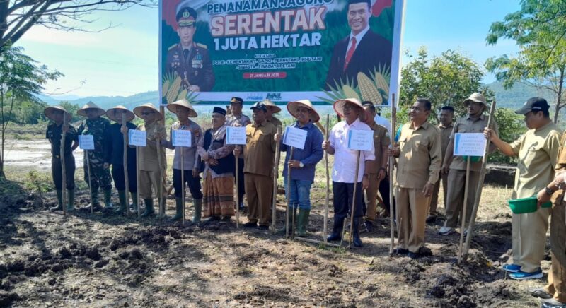 Polres Bireuen Tanam jagung serentak, program Ketahanan Pangan Nasional 