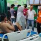 Salah seorang korban yang selamat dalam insiden tengelam warga di Pantai Ujung Blang Lhokseumawe 