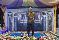 Pembukaan MTQ oleh Keuchik Gampong Matang Bayu yang diwakili tokoh pemuda Amri S.Pd
