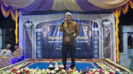 Pembukaan MTQ oleh Keuchik Gampong Matang Bayu yang diwakili tokoh pemuda Amri S.Pd