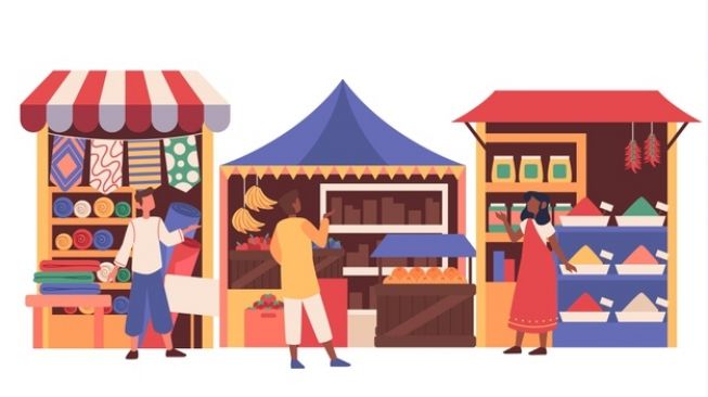 Ilustrasi Bazar UMKM