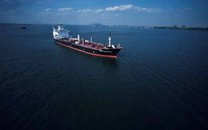 kapal MT. Alpha Point dari Terminal Khusus Blang Lancang yang berlokasi di Lhokseumawe, menuju Kilang TPPI Tuban, Jawa Timur.