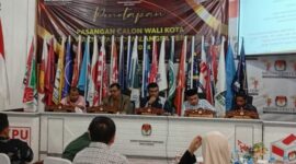 Ketua dan anggota KIP Langsa melakukan rapat pleno terbuka penetapan Walikota dan Wakil Walikota Langsa 