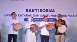 Wakil Gubernur Aceh, H. Fadhlullah, membuka kegiatan Bakti Sosial Operasi Katarak di Kabupaten Aceh Utara, Kamis (8/5/2025).