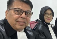 Advokat Hasan Basri SH MH dan Dian Yuliani SH MH saat melakukan pendampingan hukum kepada Sri Novita Sari ST.