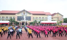 Meriahkan Hari Bhayangkara Ke-79, Polda Aceh Gelar Olahraga Bersama