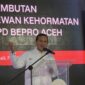 Wagub Aceh menyampaiakn kata sambutan dengan harapan Bepro dapat menjadi mitra strategis Pemerintah Aceh dalam mengadvokasi berbagai kepentingan masyarakat tingkat lokal maupun tingkat nasional. Jumat 20/06/2025