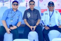 Walikota Langsa Jeffry Sentana S Putra (tengah) bersama ketua IMI Aceh dan Ketua IMI Kota Langsa Dalem Syukri ST (kanan)