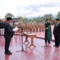 Bupati Aceh Besar, H. Muharram Idris, resmi melantik Bahrul Jamil, SSos, MSi sebagai Sekda Aceh Besar secara definitif, Pelantikan dan pengambilan sumpah jabatan digelar di halaman Kantor Pemkab Aceh Besar, Kota Jantho, Senin (14/7/2025).