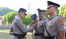 Kapolres Aceh Selatan Pimpin Sertijab Kasat Lantas dan Kapolsek Sawang