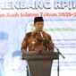 Bupati Aceh Selatan H.Mirwan MS SE, M.Si saat membuka kegiatan Musrenbang.