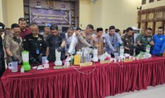 Polres Langsa Musnahkan Sabu dan Ganja Senilai Puluhan Miliar
