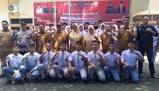 Foto bersama usai Apel Pemusatan Pelatihan Paskibraka kota Langsa