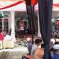 Bupati Aceh Timur, Iskandar Usman Al Farlaky menyampaikan sambutan dan terimakasih kepada FK.P70 yang telah bertakziah kepada almarhumah Ibundanya 
