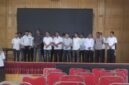 Para Pj Geuchik saat melakukan gladi bersih dengan wajah sumringah 