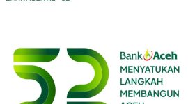 Banner Iklan Hari Ulang Tahun Bank Aceh Ke- 52 Tahun, Rabu 06/08/2025.