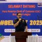 Kepala Bea Cukai Langsa Dwi Harmawanto saat memberikan sambutan kepada pelajar yang mengikuti Bea Cukai Festival Belfest