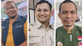 Dari kiri ke kanan : Ketua IPSI Kota Sabang, Agus Halim, Raja Darmawan, SE. M. Si ketua KONI Sabang, Ketua Pembina Perguruan Pencak Silat Persinas Asad Kota Sabang, Tgk Alimuddin S