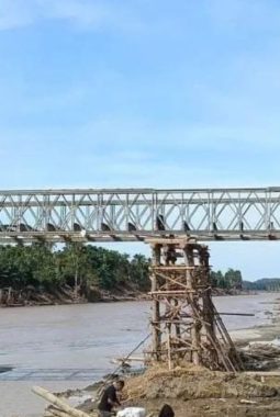 Jembatan Darurat Kuta Blang 3 Hari kemudian Sudah Normal