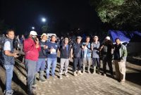 Ketua PWI Aceh Nasir Nurdin bersama pengurus PWI Langsa dan Aceh Tamiang 