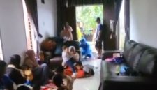 Para pengungsi di kediaman Ketua IMI Kota Langsa 