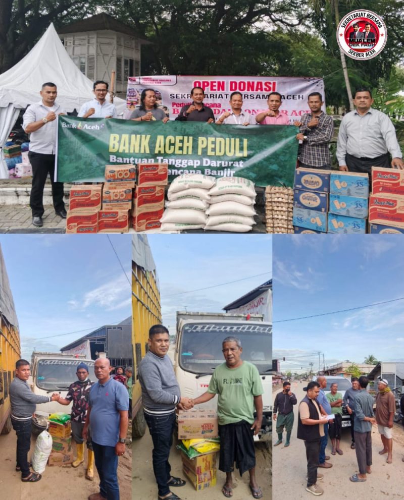 Sekretariat Bersama (SEKBER) Relawan Mualem-DekFadh Aceh bergerak cepat menyalurkan bantuan kepada korban bencana alam banjir bandang dan tanah longsor yang melanda Aceh. 04/12/2025.