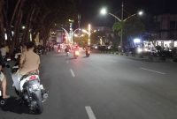 Malam pergantian tahun 2025- 2026 tampak sepi di bundaran tegu simpang Lima Banda Aceh Rabu 31 des 2025. 11.45. wib.