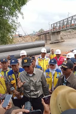 Menteri PU Ir. Dody Hanggodo, M.PE. Meninjau Pembangunan Jembatan Kreung Tingkem Bireuen