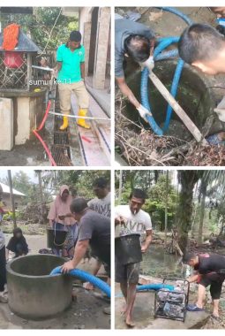 Tim PerMaTA Bersihkan 26 Sumur Umum Pasca Banjir 