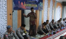 Polres Aceh Utara Peringati Isra Mi’raj, Begini Tausyiah Ustadz Zamzami