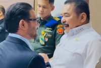 Anggota Komisi III DPR RI Fraksi PKS Dr.M.Nasir Djamil MS.i dengan Jaksa Agung Prof Dr H Sanitiar Burhanuddin SH, MM.,