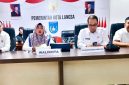 Rapat zoom meeting dengan Mendagri terkait TKD, dihadiri Sekretaris Daerah, Kepala Bapeda, Kepala BPKD, Kabag Pemerintahan dan Kabag Prokopim/Kadis perindagkop dan UKM