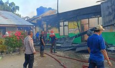 Polisi Sigap Tangani Kebakaran SD Negeri 5 Kuta Makmur