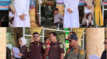Langgar Hukum Jinayat, 10 Terpidana Jalani Hukuman Cambuk di Aceh Selatan 