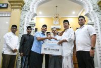 Wakil Wali Kota Banda Aceh Afdhal Khalilullah melanjutkan Safari Ramadan 1447 H/2026 M Pemerintah Kota Banda Aceh di Masjid Al-Hidayah, Gampong Lamdom, Kecamatan Lueng Bata, Selasa (24/2/2026) malam.