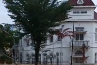 Screenshot video tiktok, Banjir di kota Langsa pada 26 November 2025 memperlihatkan gedung Museum yang terendam banjir 