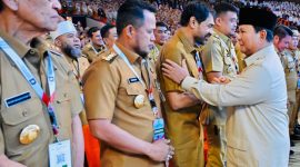 Gubernur Aceh Muzakir Manaf bersama Wakil Gubernur Aceh Fadhlullah, SE, didampingi unsur Forum Koordinasi Pimpinan Daerah (Forkopimda) Aceh serta para bupati dan wali kota se-Aceh, mengikuti Rapat Koordinasi Nasional (Rakornas) Pemerintah Pusat dan Daerah Tahun 2026 di Sentul, Bogor, Minggu (2/2/2026).