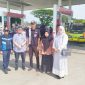 Plt Kadis Perhubungan Kota Langsa Nazaruddin bersama tim saat melakukan peninjauan ke salah satu SPBU kota Langsa