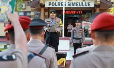 Sertijab Sejumlah Pejabat Utama Polres Simeuleu Berlangsung Khidmat 